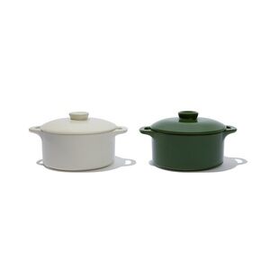 NEW Brocc Your Body Mini Round Ceramic Cocotte Set